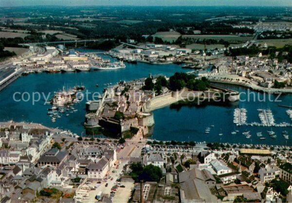 Concarneau Finistere Vue generale aerienne sur la Ville Clos