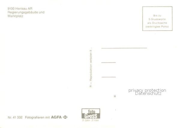 Herisau AR Regierungsgebäude mit Marktplatz – Bild 2