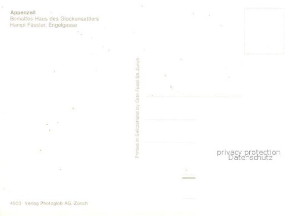 Appenzell IR Bemaltes Haus des Glockensattlers Hampi – Bild 2