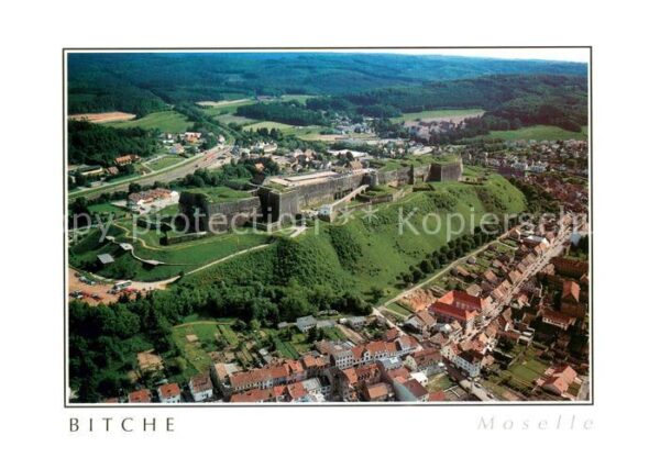 Bitche Moselle Fliegeraufnahme