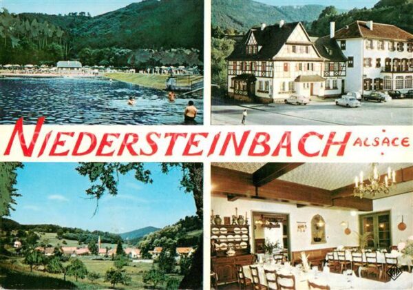 Niedersteinbach Bas-Rhin Hotel Au Cheval Blanc Piscine Paysage