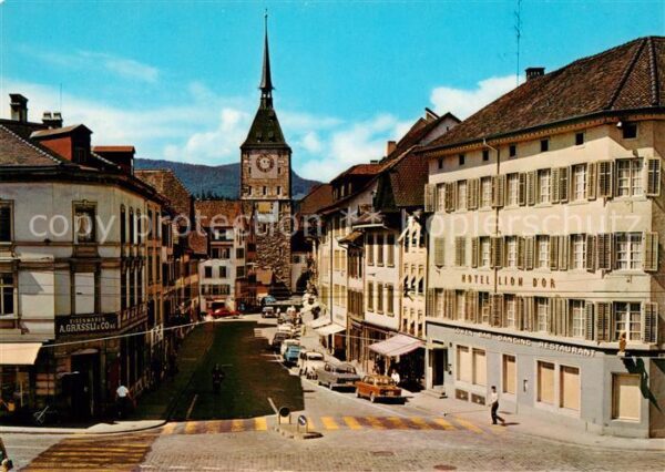 Aarau AG Vordere Vorstadt mit Stadtturm