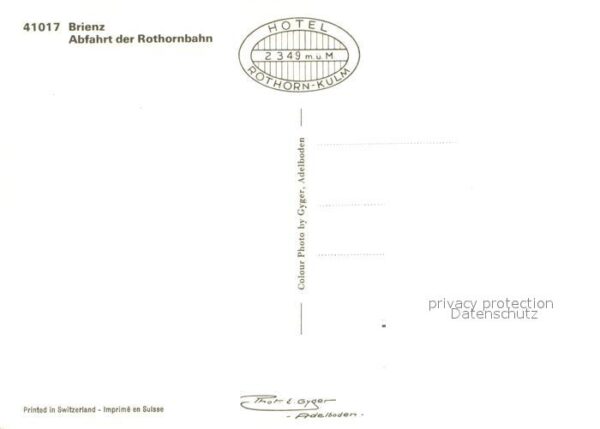 Brienz BE Abfahrt der Rothornbahn Zahnradbahn – Bild 2