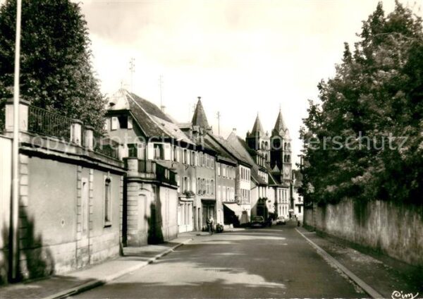 Guebwiller Elsass Rue de la République Eglise Saint Léger