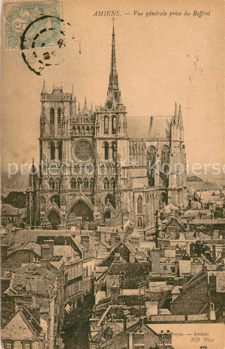 Amiens Vue prise du Beffroi