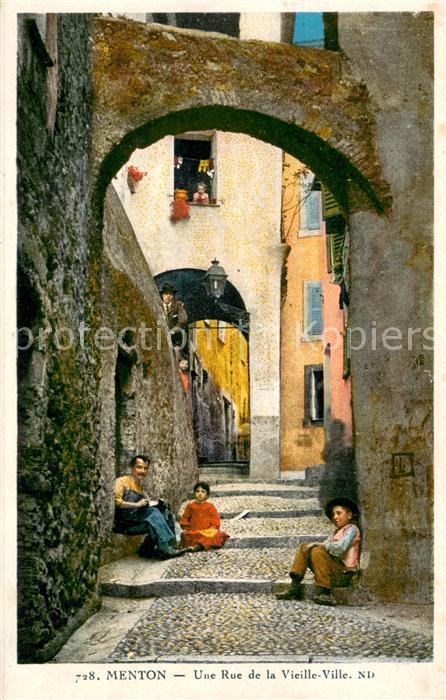 Menton Alpes Maritimes Rue de la Vieille Ville