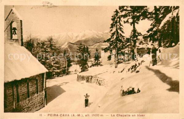 Peira-Cava Chapelle en hiver