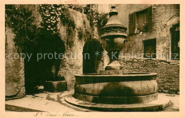Saint Paul Cote d Azur Fontaine