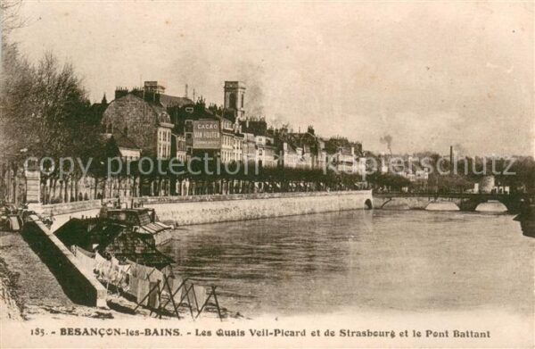 Besancon les Bains Les Quais Veil Picard et de Strasbourg