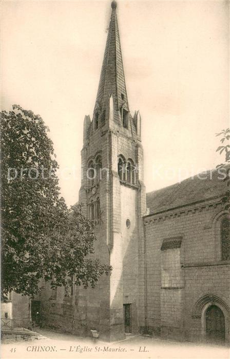 Chinon Indre et Loire Eglise St Maurice