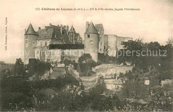 Luynes Indre-et-Loire Chateau de Luynes Facade Meridionale
