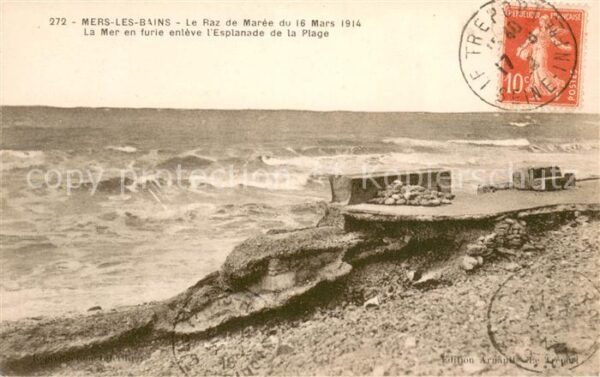 Mers-les-Bains Le Raz de Maree La Mer en furie enleve