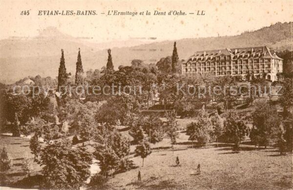 Evian-les-Bains Haute Savoie Ermitage et la Dent d_Oche
