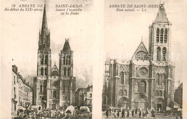 Saint-Denis Seine Abbaye au début du XIXe siècle et a l'é