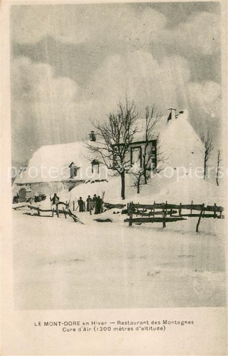 Le Mont-Dore Puy de Dome Restaurant des Montagnes Cure d_Air en
