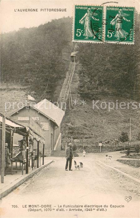 Le Mont-Dore Puy de Dome Funiculare électrique du Capucin