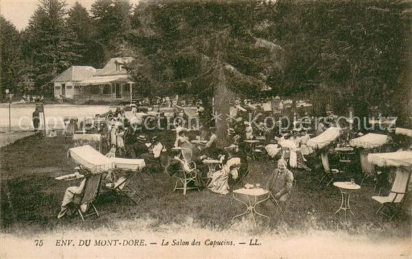 Le Mont-Dore Puy de Dome Salon des Capucins Restauration Jardin