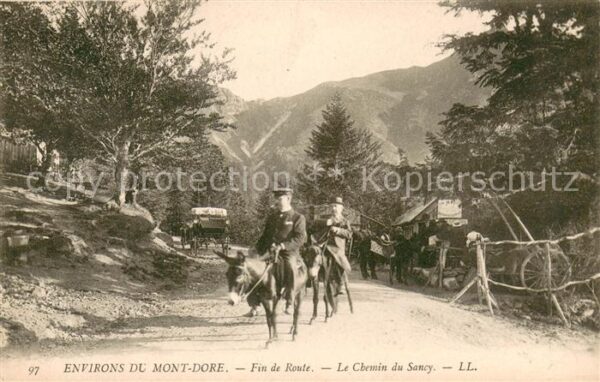 Le Mont-Dore Puy de Dome Fin de route chemin du Sancy