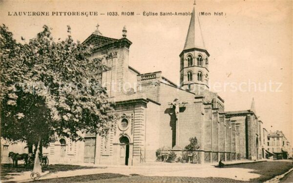 Riom Puy-de-Dome Eglise Saint Amable Monument historique