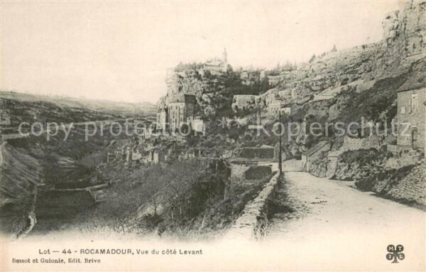 Rocamadour Vue du côté Levant