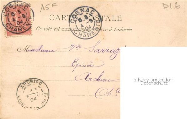 Cognac Charente Portail de l'Eglise Saint Léger XIIe si – Bild 2