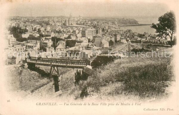 Granville Manche Vue Generale de la basse ville prise du