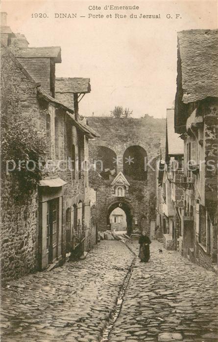 Dinan 22 Porte et Rue du Jerzual