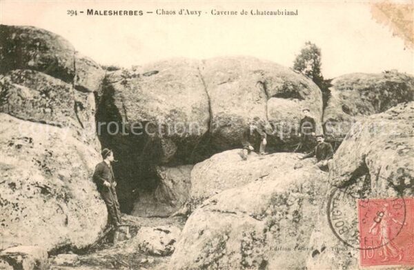 Malesherbes Chaos d_Auxy Caverne de Chateaubriand