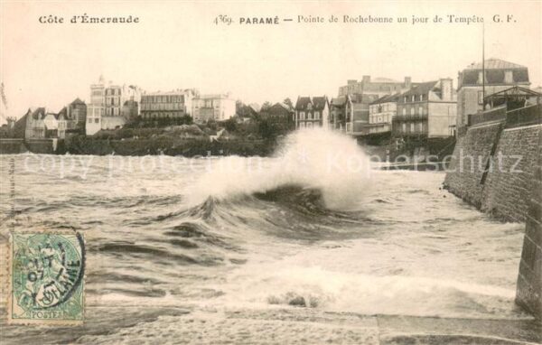 Parame Pointe de Rochebonne un jour de tempête