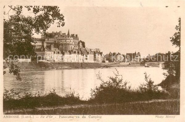 Amboise Ile d_Or Panorama vu du camping