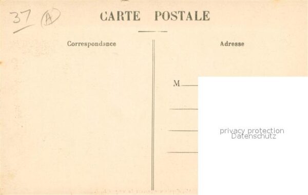 Azay-le-Rideau Chateau gravure du temps Künstlerkarte – Bild 2
