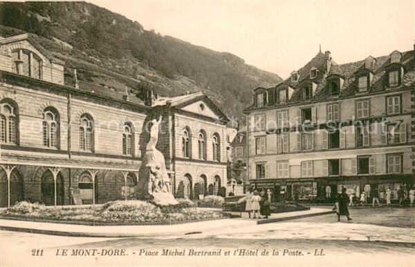 Le Mont-Dore Puy de Dome Place Michel Bertrand Hôtel de la Poste