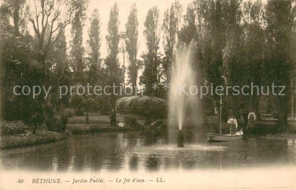 Bethune Jardin Public Jet d_eau