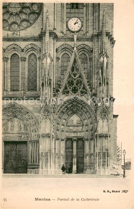 Mantes-la-Jolie Portail de la Cathedrale