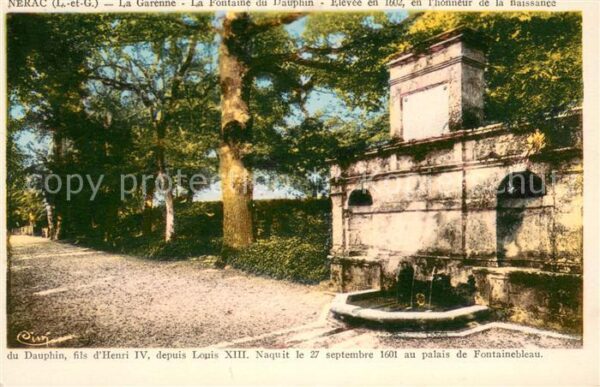 Nerac La Garenne Fontaine du Dauphin