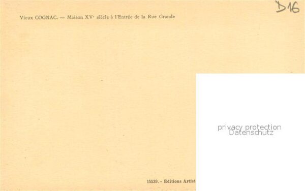 Cognac Charente Maison XVe siècle a l'entrée de la Rue – Bild 2