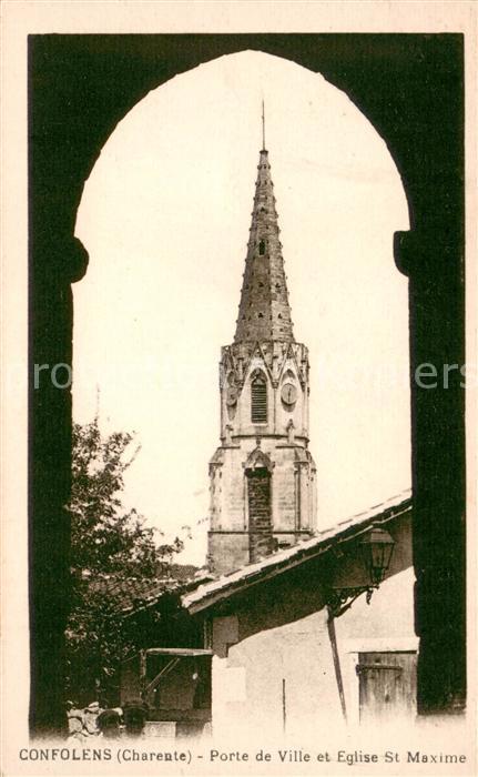 Confolens Porte de Ville Eglise Saint Maxime