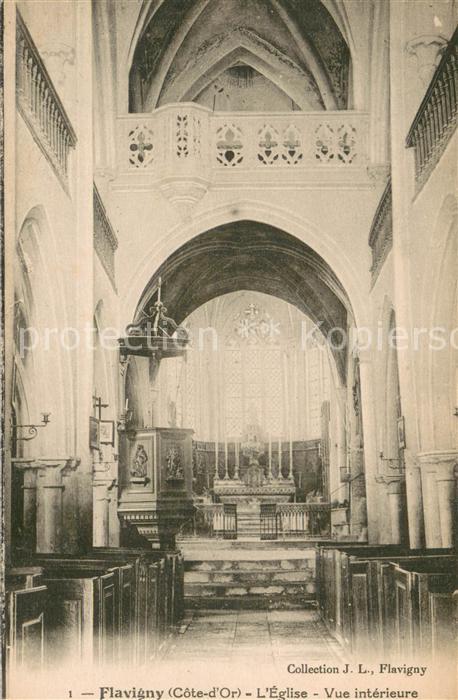 Flavigny-sur-Ozerain Vue intérieure de l'Eglise