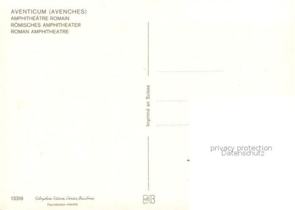 Avenches Aventicum Römisches Amphitheater Fliege – Bild 2