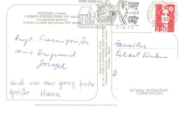 Pontigny Abbaye Cistercienne XIIe siècle vue aér – Bild 2