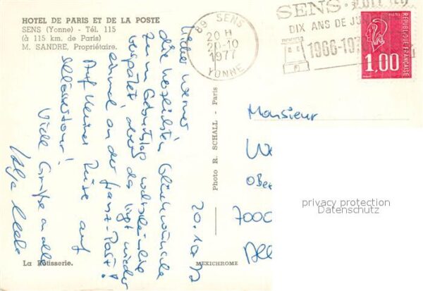 Sens 89 Hôtel de Paris et de la Poste Restauran – Bild 2