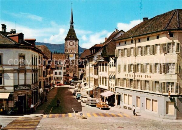 Aarau AG Vordere Vorstadt mit Stadtturm
