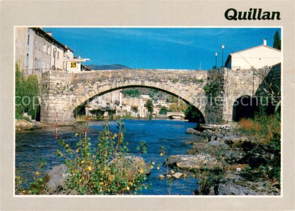Quillan Vieux pont médiéval sur l'Aude