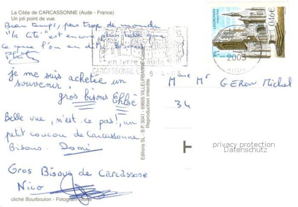 Carcassonne Vue sur la citée Badenixe – Bild 2