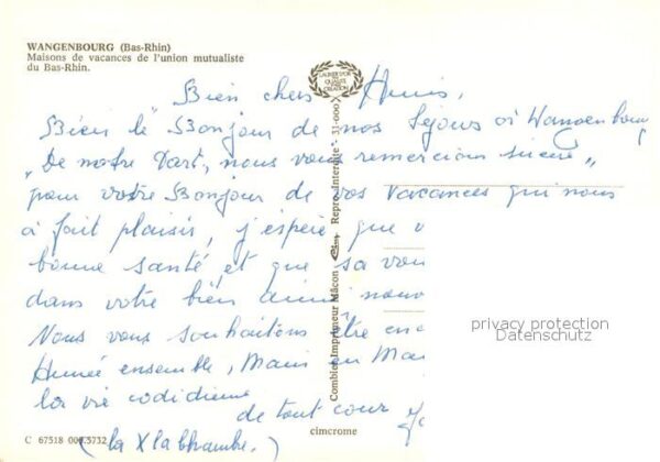 Wangenbourg-Engenthal Maisons de vacances de l’union mutualis – Bild 2