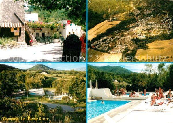 Chomerac Camping Le Merle Roux Fliegeraufnahme S