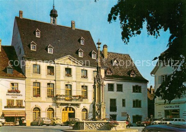 Altkirch Elsass La fontaine la mairie et le musee