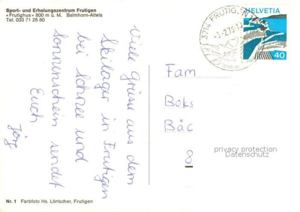 Frutigen BE Sport und Erholungszentrum Frutighus Ba – Bild 2
