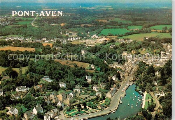 Pont-Aven Vue aérienne