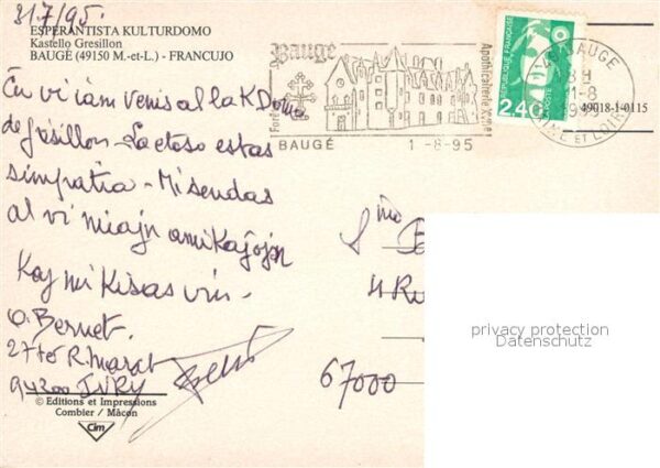 Bauge Esperantista Kulturdomo Kastello Gresil – Bild 2